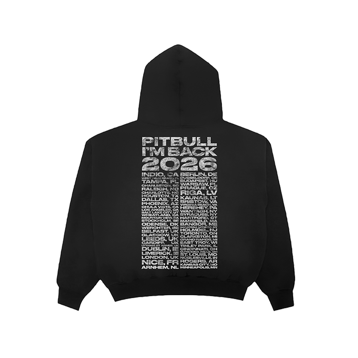 I'm Back 2026 Tour Hoodie – Pitbull MT