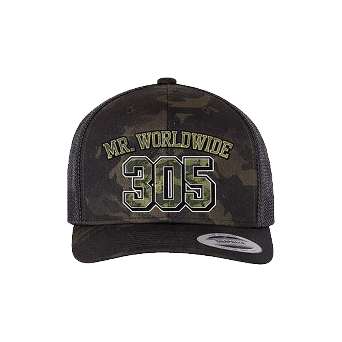 Mr. Worldwide 305 Camo Snapback