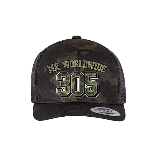 Mr. Worldwide 305 Camo Snapback